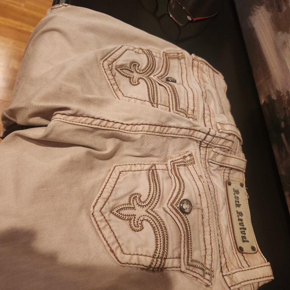 Rock Republic Tan Jeans - Picture 4 of 6
